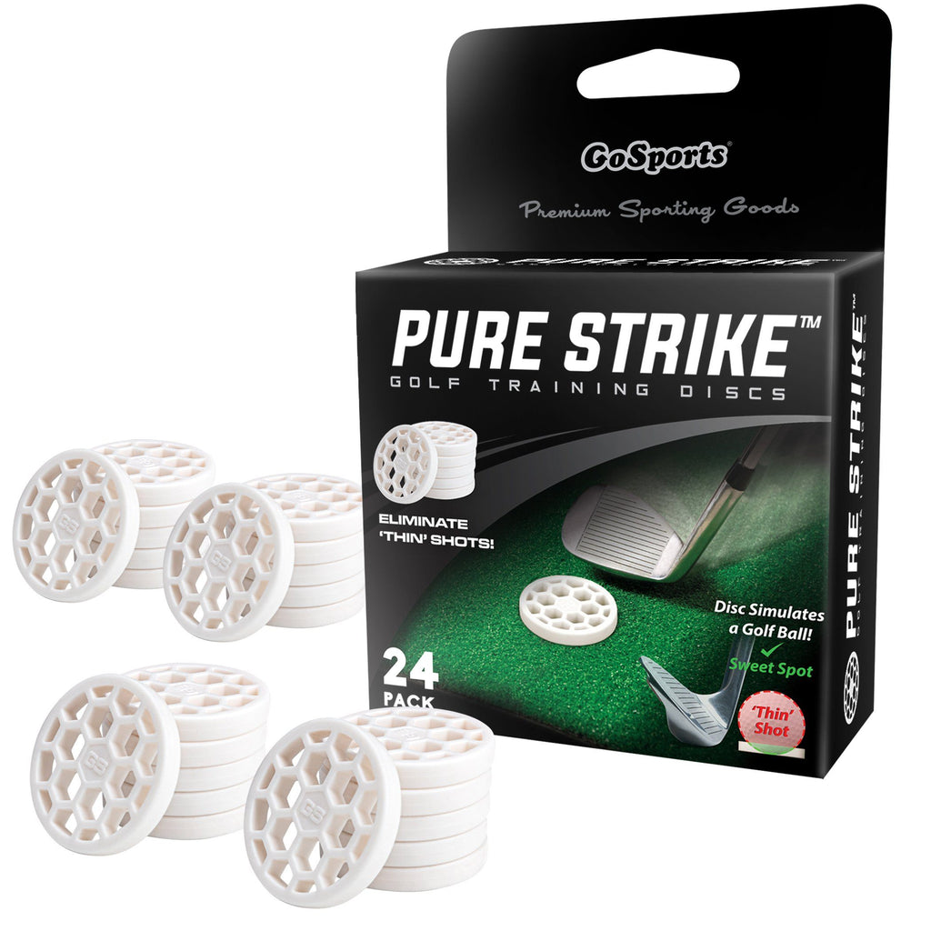 GoSports Golf Pure Strike Golf Training Discs 24 Pack - Eliminate Thin Shots! Golf playgosports.com 
