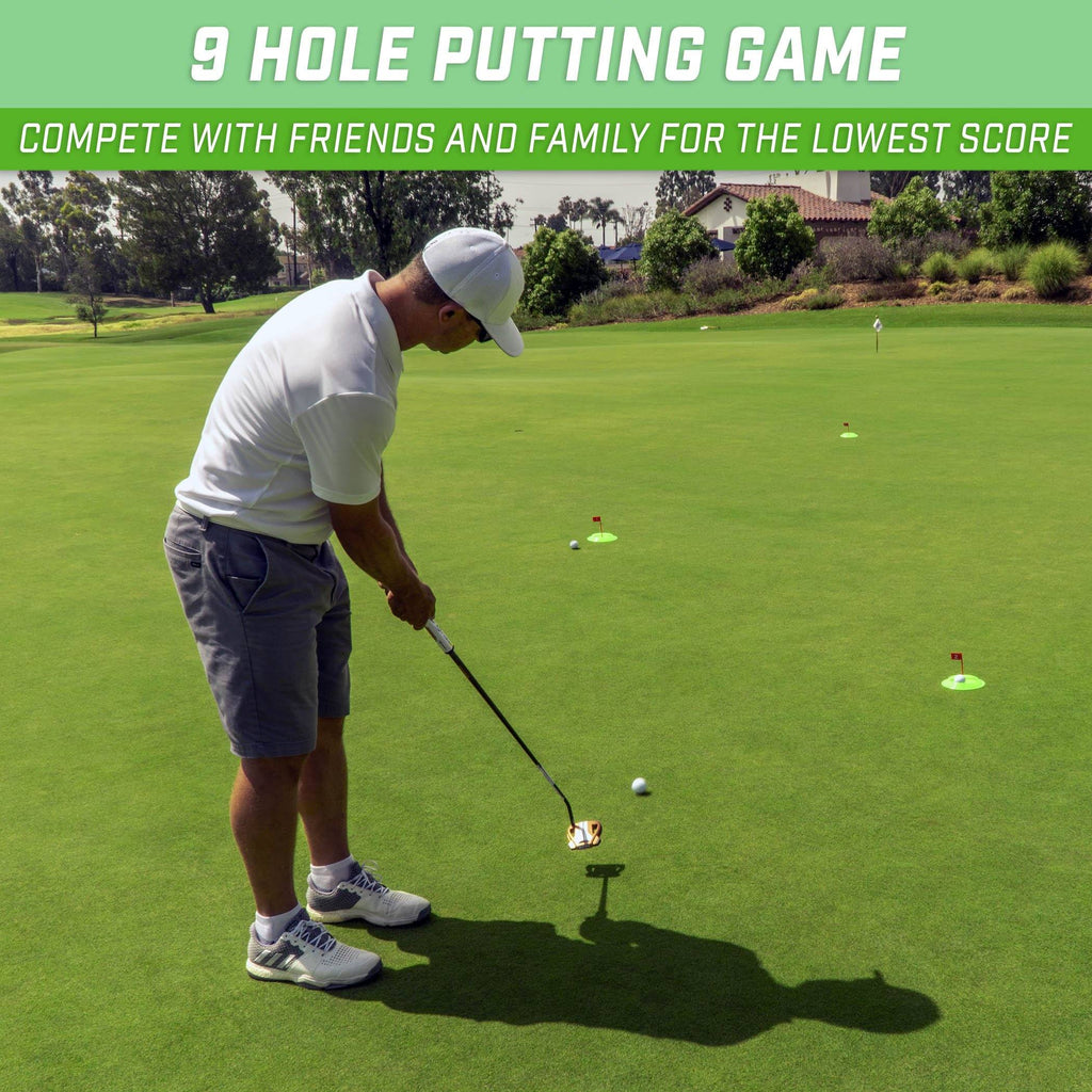 GoSports Pure Putt Challenge Mini Golf Game - Build Your Own Course at Home, the Office or On the Green | Includes 9 Holes, 4 Balls, Dry-Erase Scorecard, Tote Bag & Rules Golf playgosports.com 