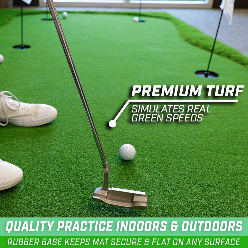 GoSports 12'x5' Golf Putting Green for Indoor & Outdoor Putting Practice Golf playgosports.com 