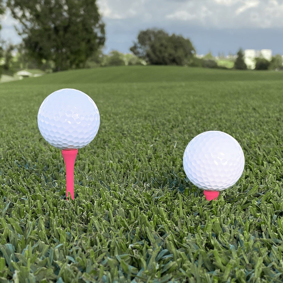 GoSports 2.75 Premium Wooden Golf Tees - Pink –