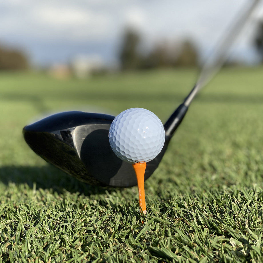 GoSports 3.25 XL Premium Wooden Golf Tees - Orange –