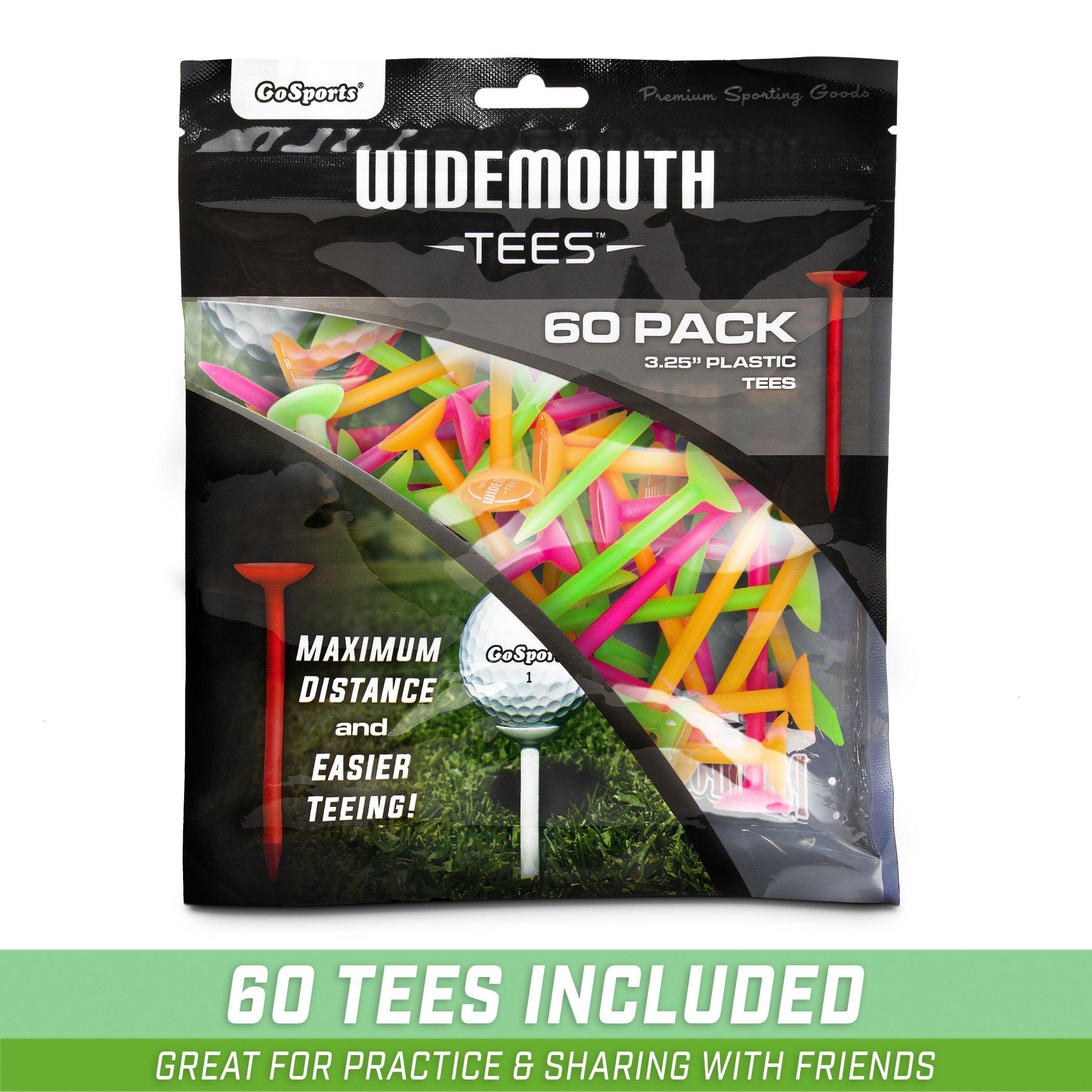 6 pack of golf tees with a bag of tees