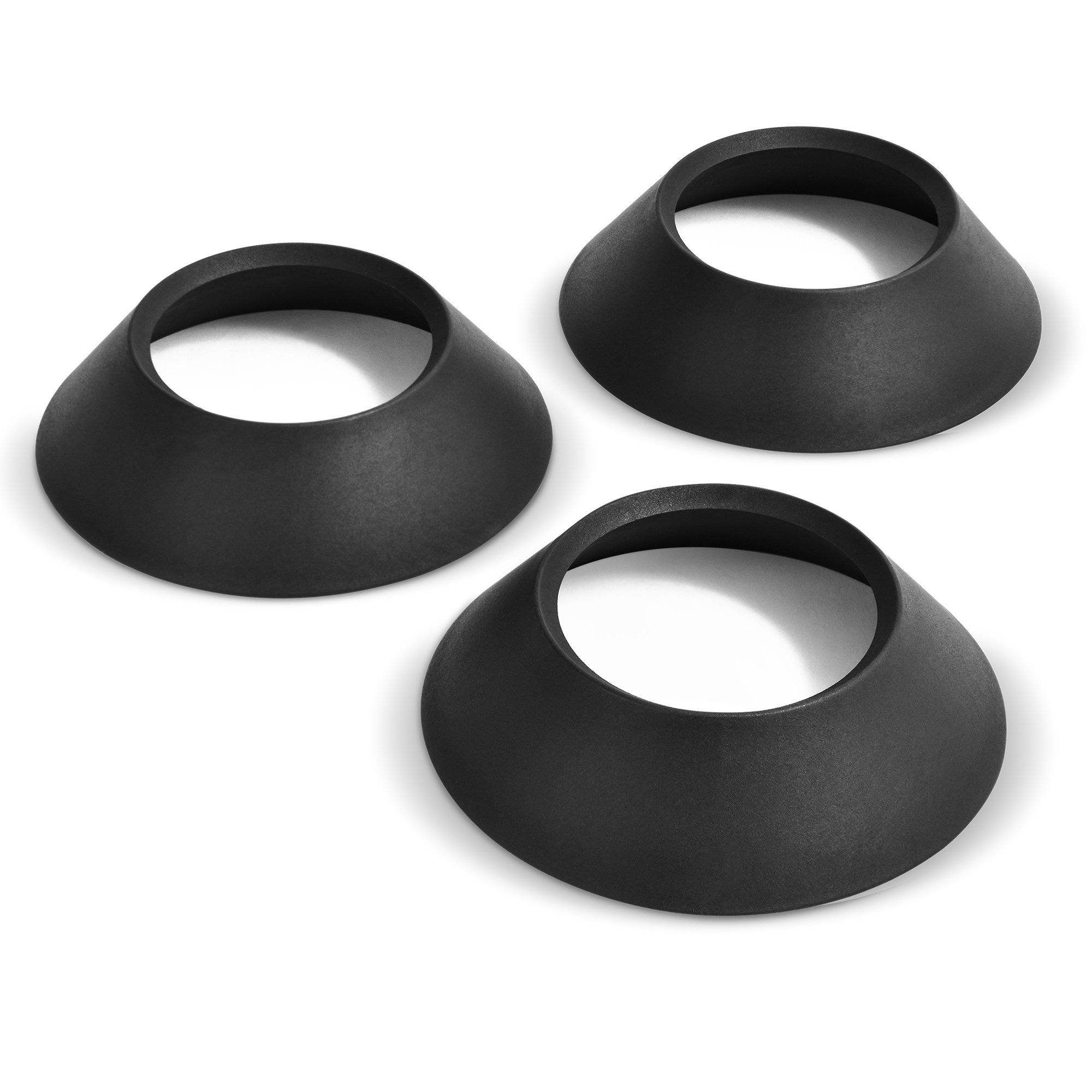 3 black rubber ring