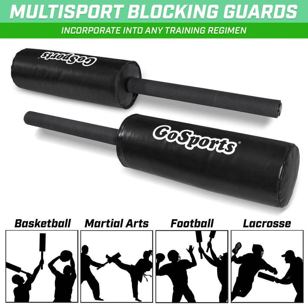 GoSports Padded Blocking Guards | 2 Pack | Great Defender Simulation for Martial Arts & Sports Training (Basketball, Football, Lacrosse, MMA and More) Football playgosports.com 
