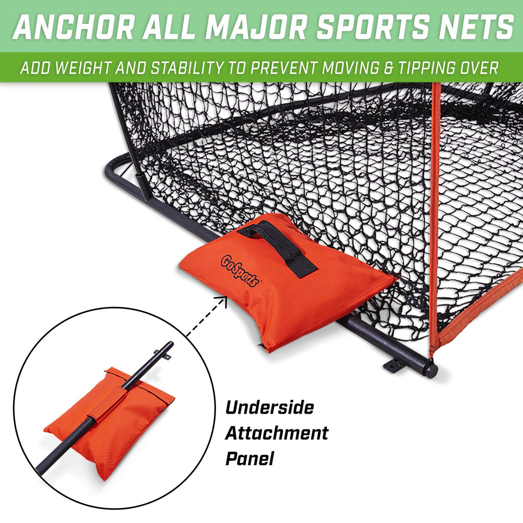 GoSports Sports Net Sand Bags Set of 4 | Weighted Anchors for Baseball Nets, Soccer Goals, Golf Nets, Football Nets, Hockey Nets and More Golf playgosports.com 