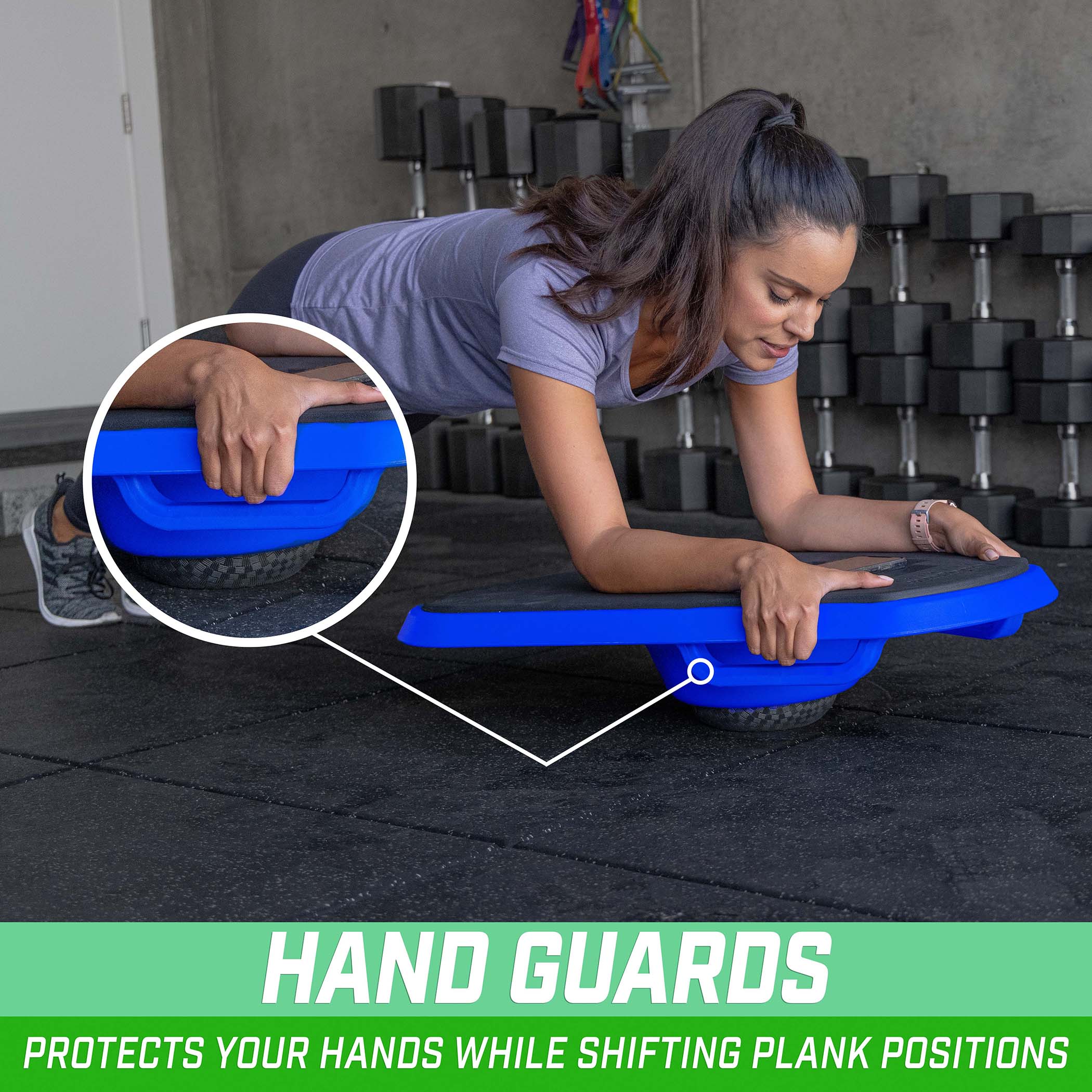 GoSports Core Hub Fitness Plank Board - Blue –