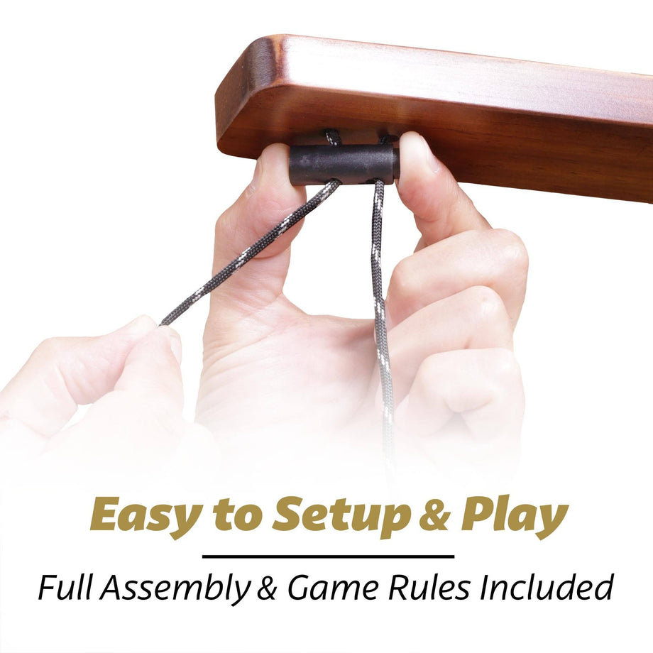 GoSports Hook 21 Wall Mount Ring Swing Game, Play Indoors Or