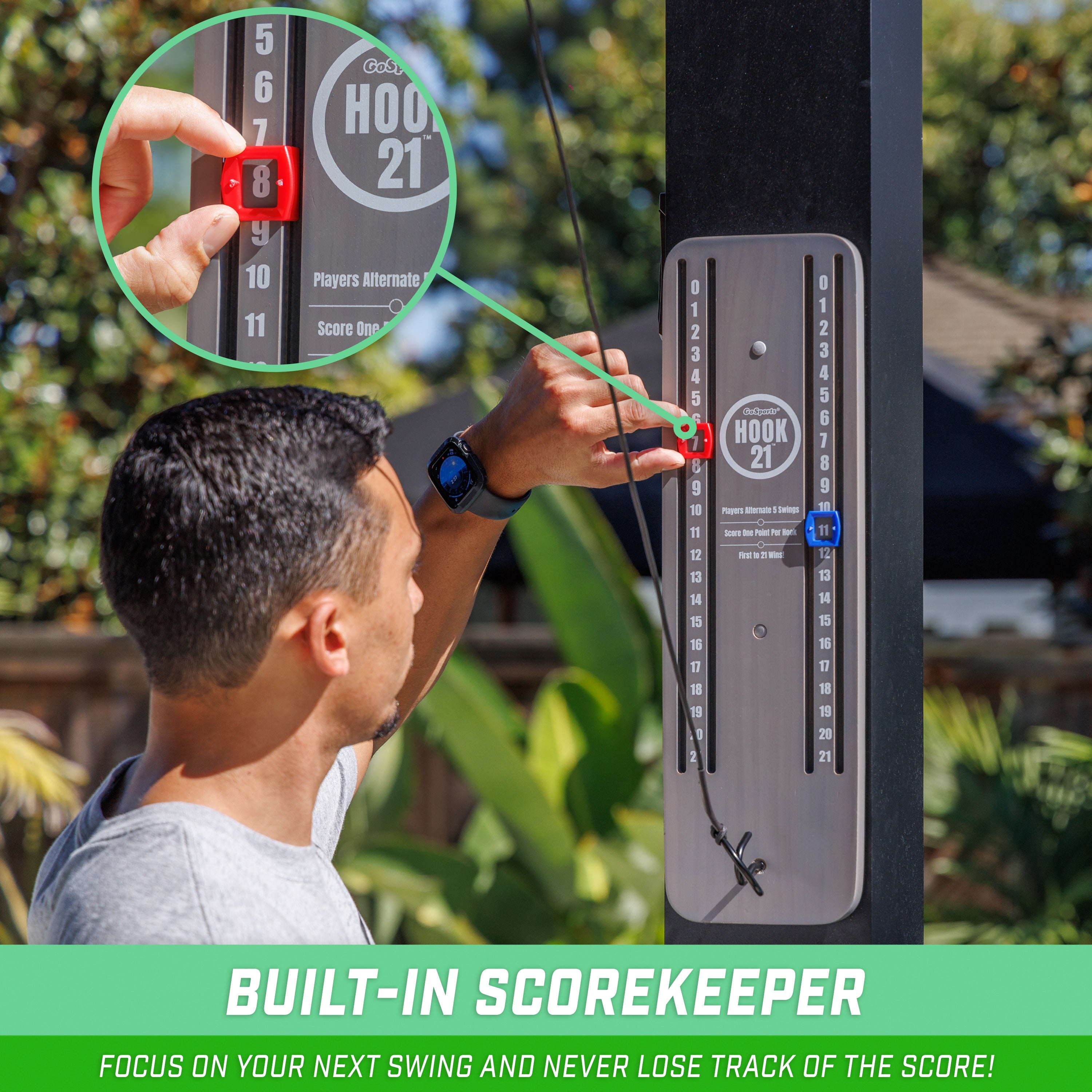 a man is checking the temperature of a hot water heater