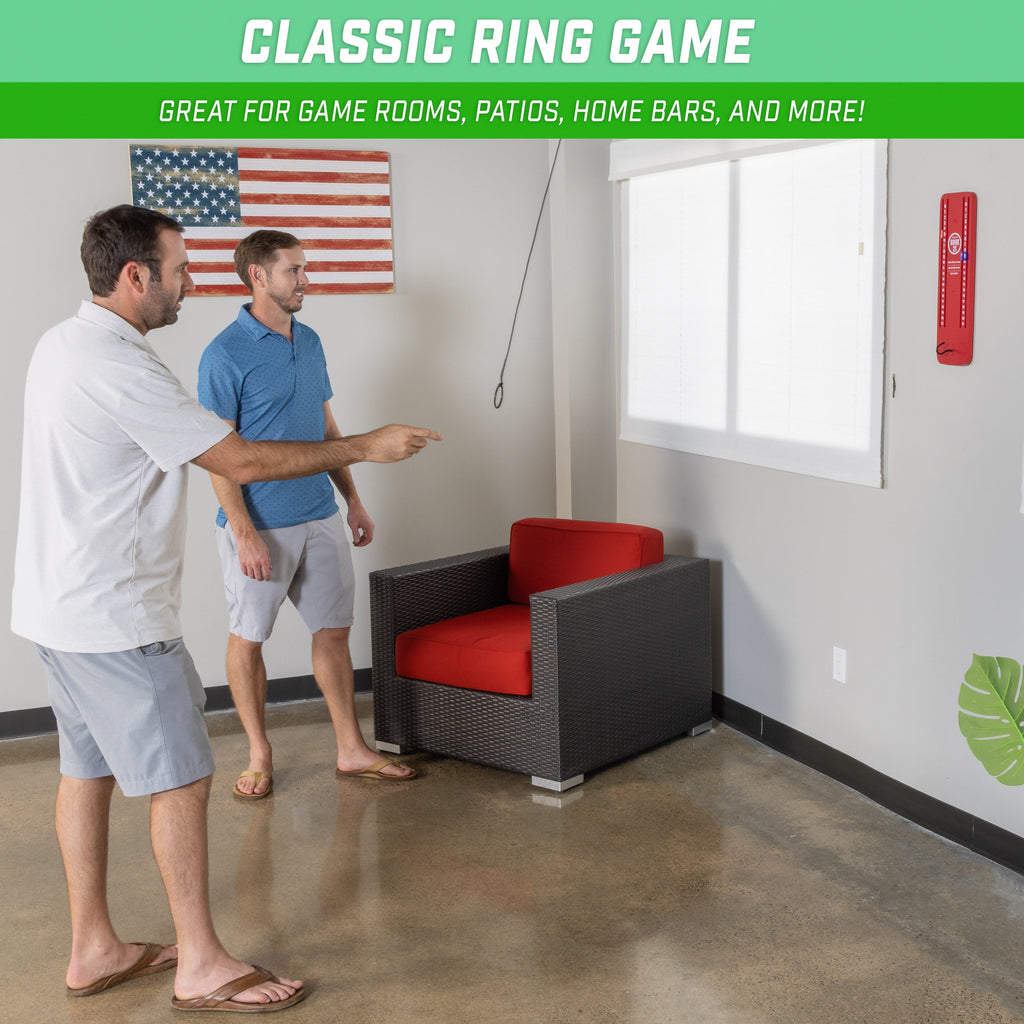 GoSports Hook 21 Ceiling Mount Ring Swing Game - Red Playgosports.com 