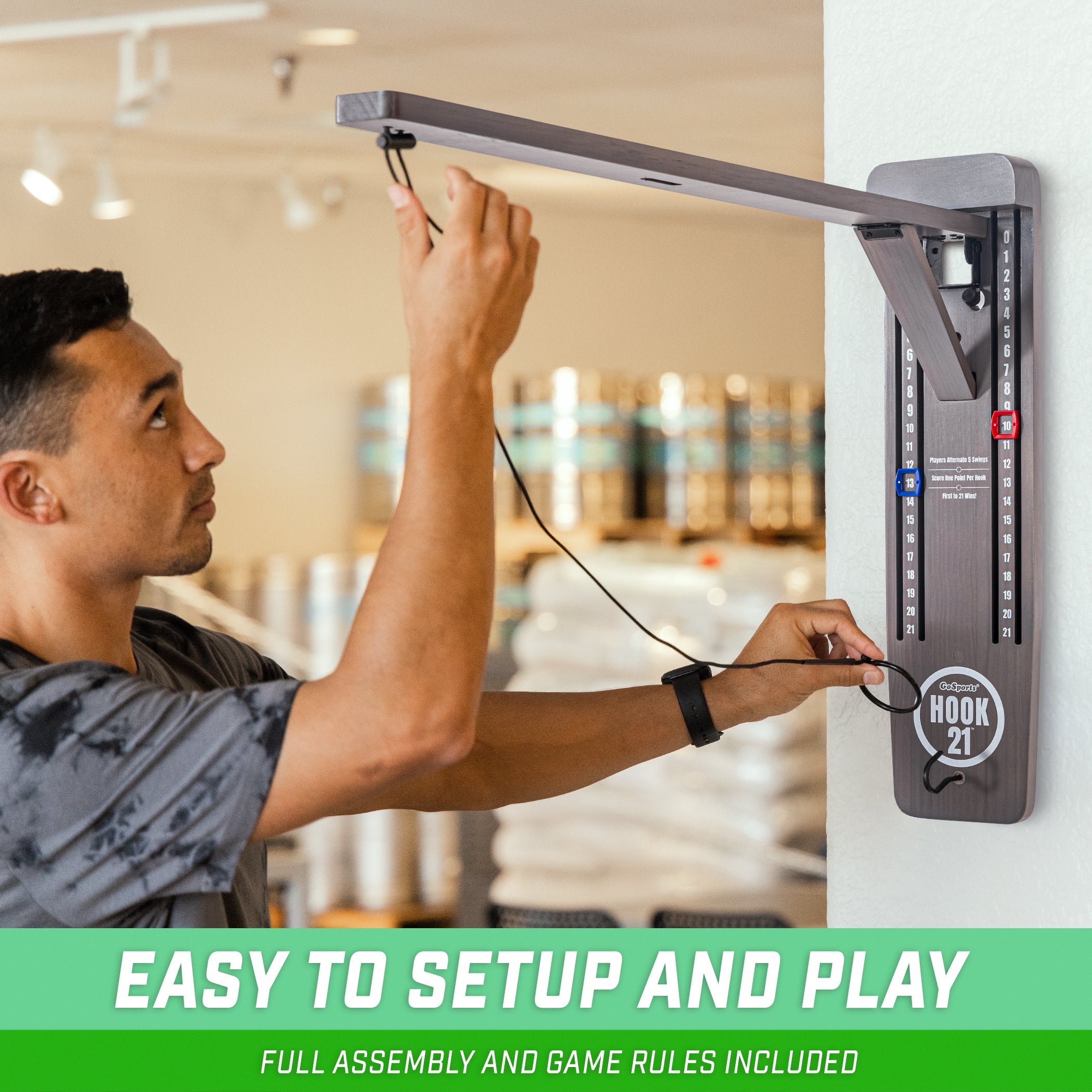 a man is using an electronic device to control the light