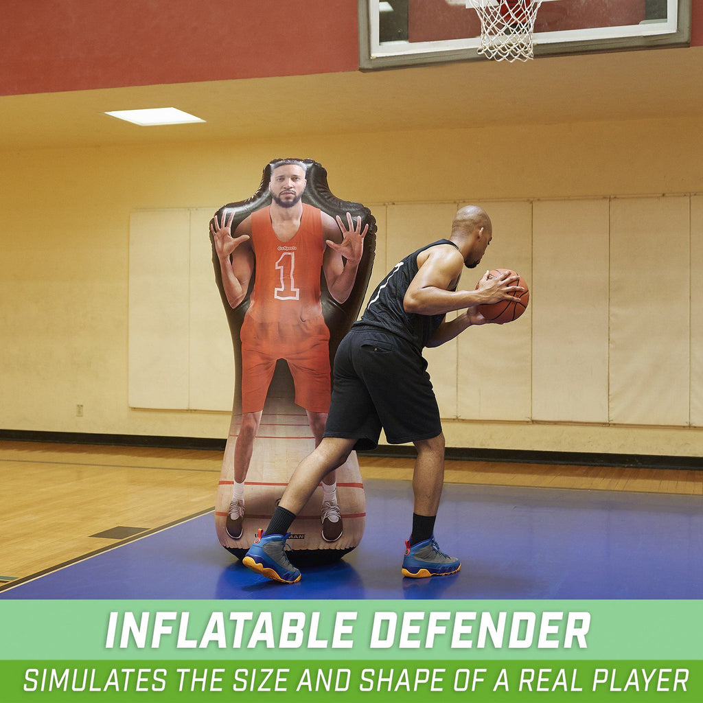GoSports Inflataman Basketball Defender Training Aid | Weighted Defensive Dummy for Shooting, Dribbling and Driving Drills Inflataman playgosports.com 