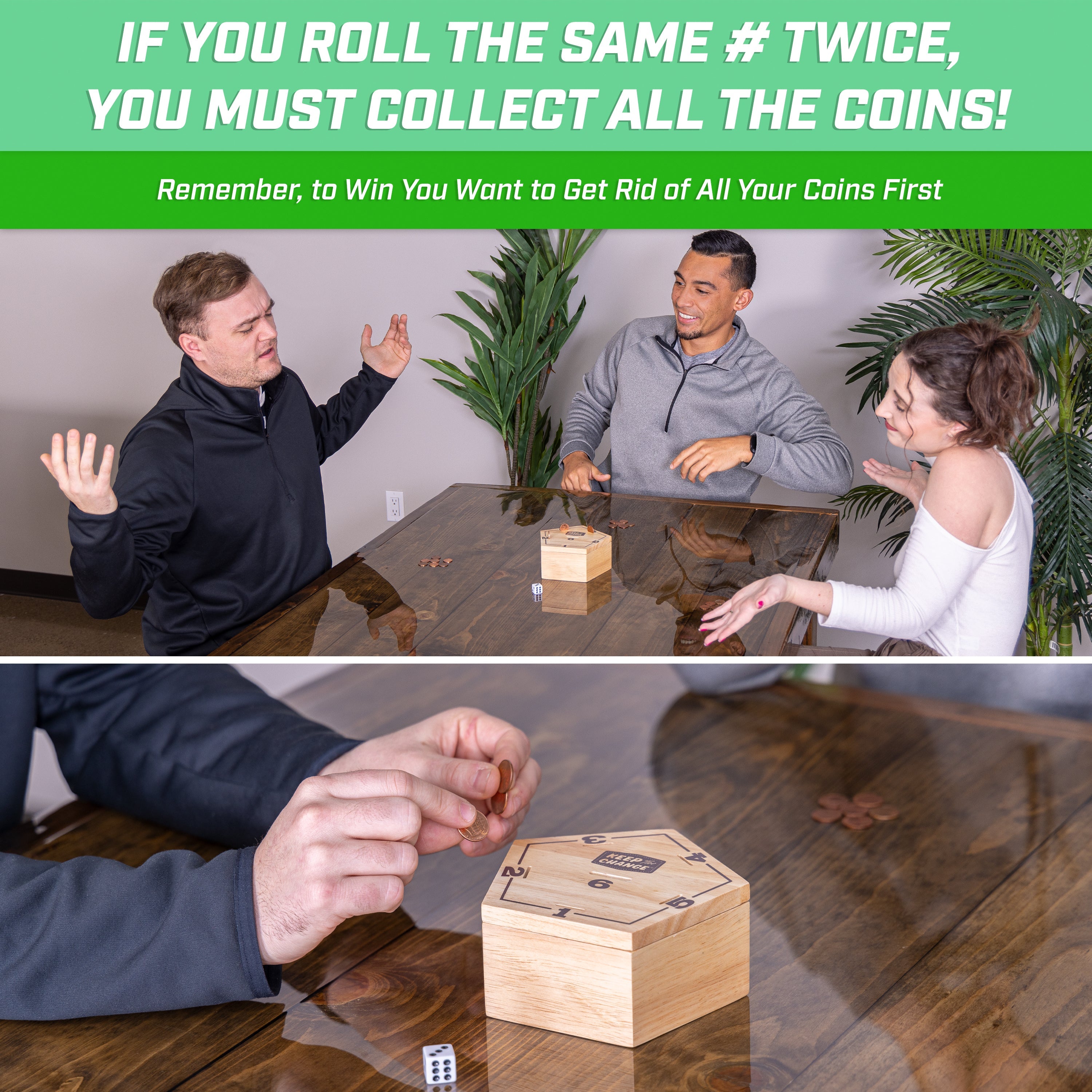 a man and woman playing a game on a table