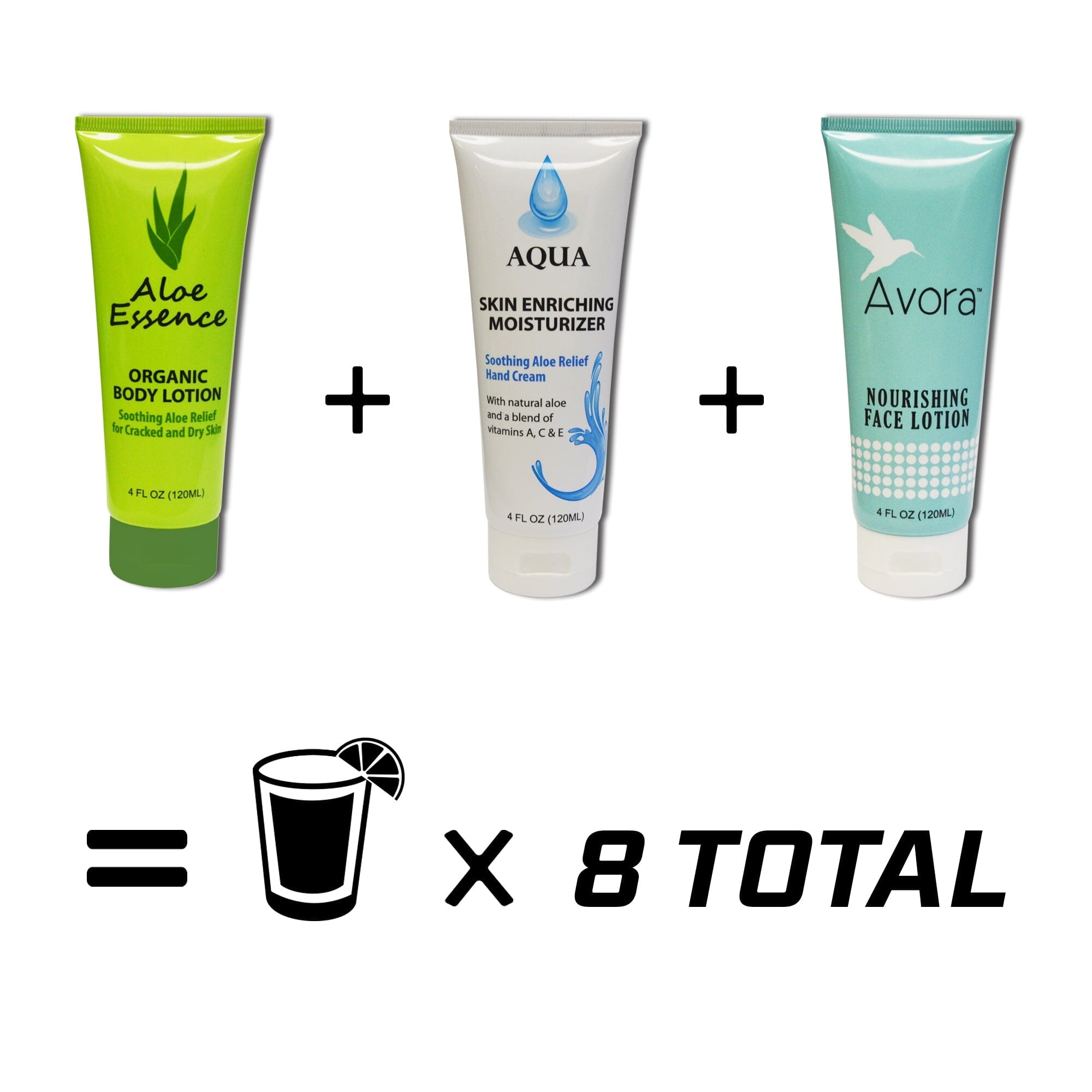 four different types of alo products
