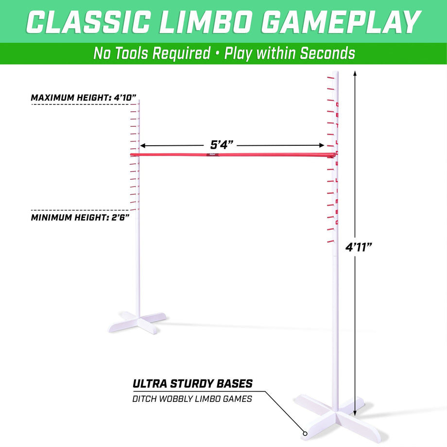 GoSports GET LOW LIMBO Premium Wooden Limbo Game – PlayGoSports.com