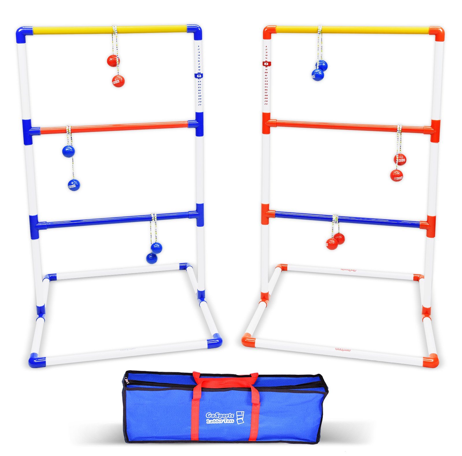 the three different colors of the exercise ladders
