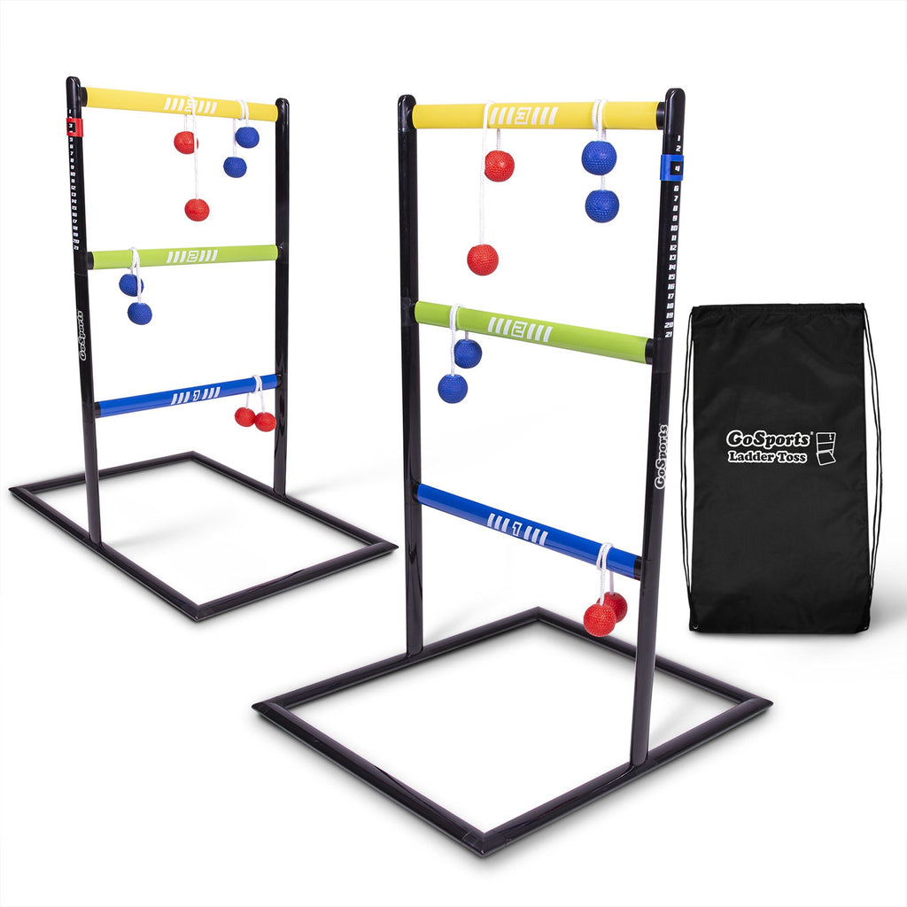 GoSports Pro Grade Ladder Toss Indoor / Outdoor Game Set with 6 Soft Rubber Bolo Balls, Travel Carrying Case and Score Trackers Ladder Toss playgosports.com 