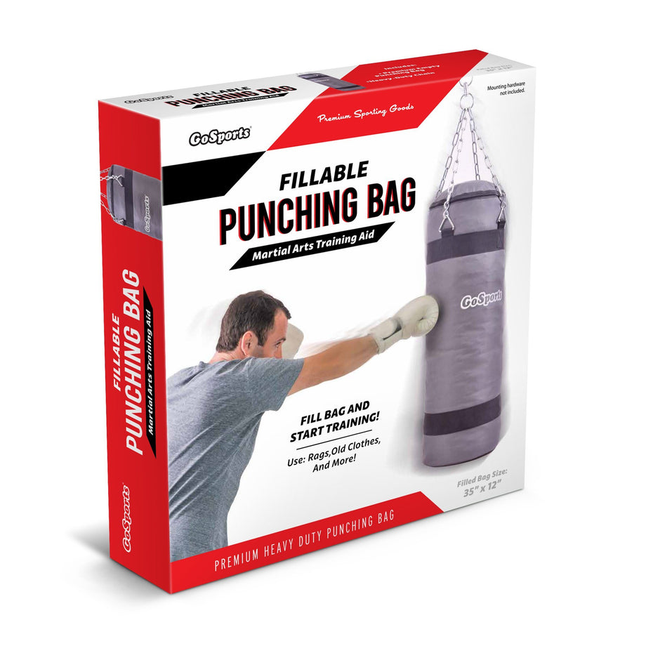 GoSports Fillable Punching Bag Training Aid – Great for Boxing, MMA, Muay  Thai and More, Fill with Clothes and Rags 