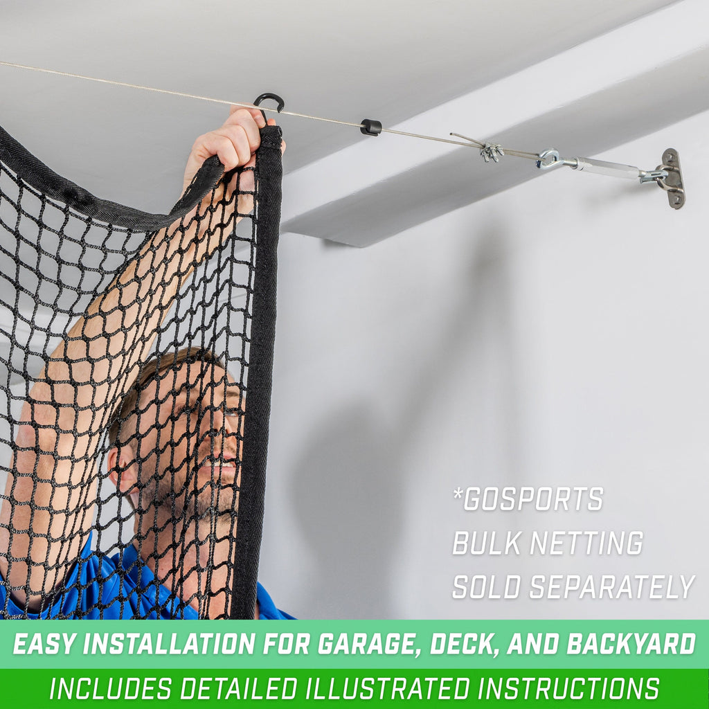 GoSports 30 ft Span Adjustable Wire Hanging Kit Playgosports.com 