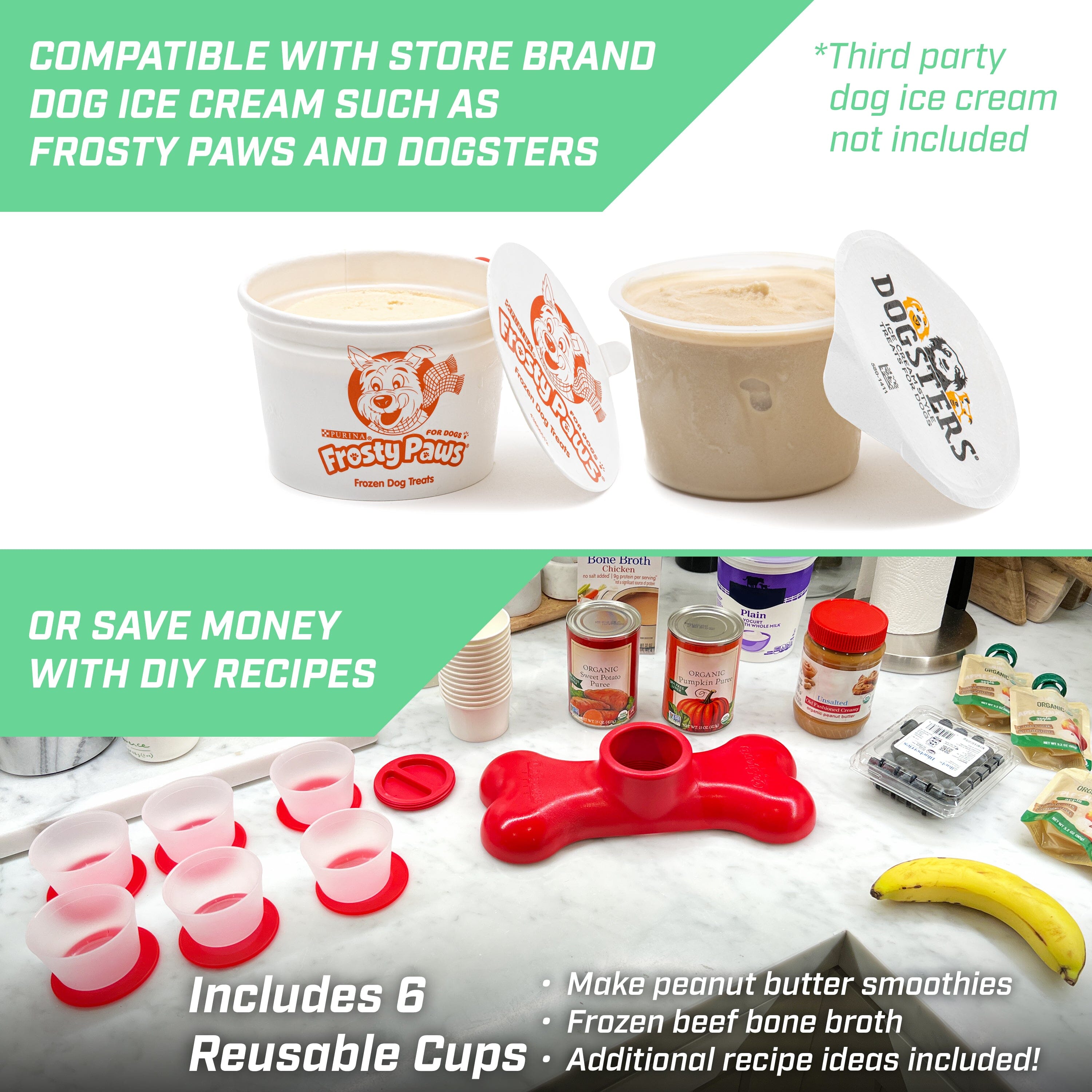 a table with a variety of food items