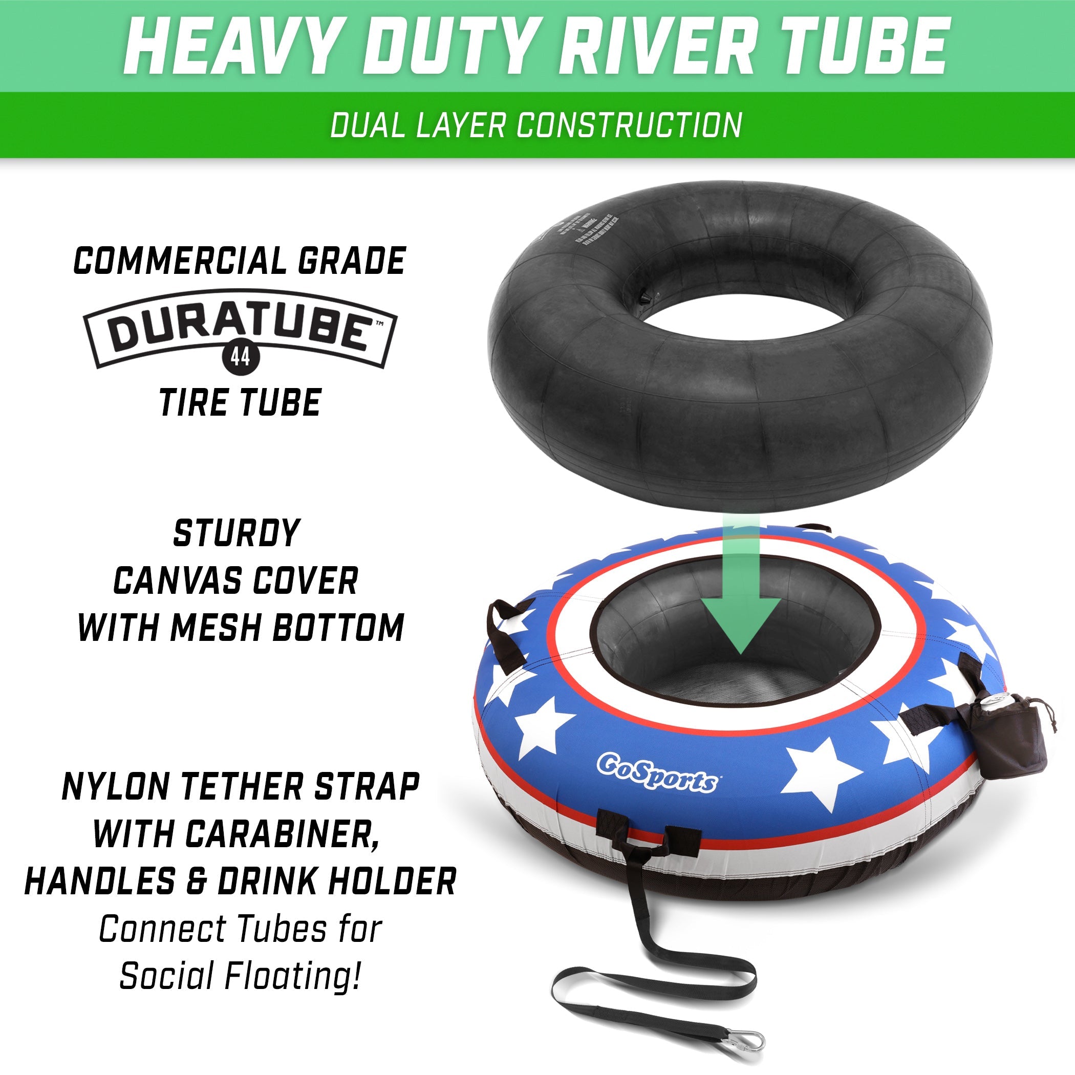 black tire on top inflatable colorful heavy duty