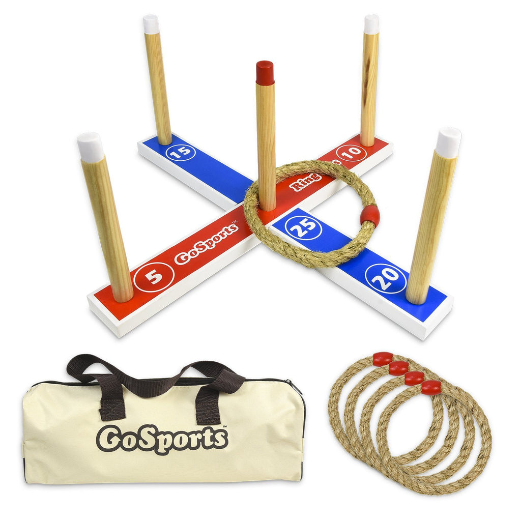GoSports Premium Wooden Ring Toss Game with Carrying Case, Great for all Ages Ring Toss playgosports.com 