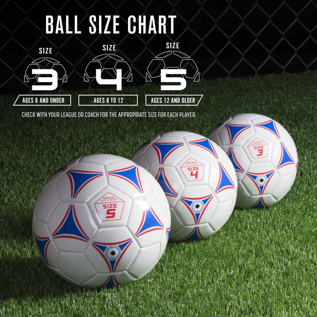GoSports Premier Soccer Ball with Premium Pump 6 Pack, Size 3 Soccer Ball playgosports.com 
