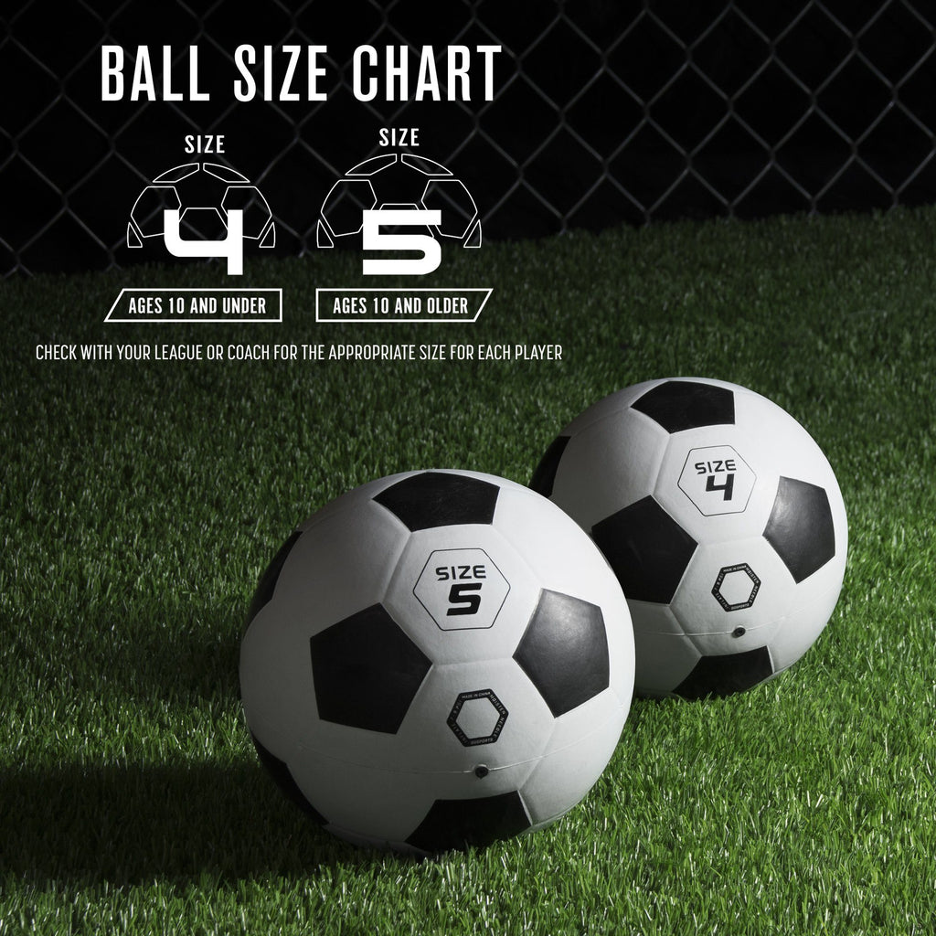 GoSports Size 5 Playground Soccer Ball 6 Pack | Indestructible Rubber Construction for Play on Any Surface | Includes Ball Pump & Carry Bag Soccer Ball playgosports.com 