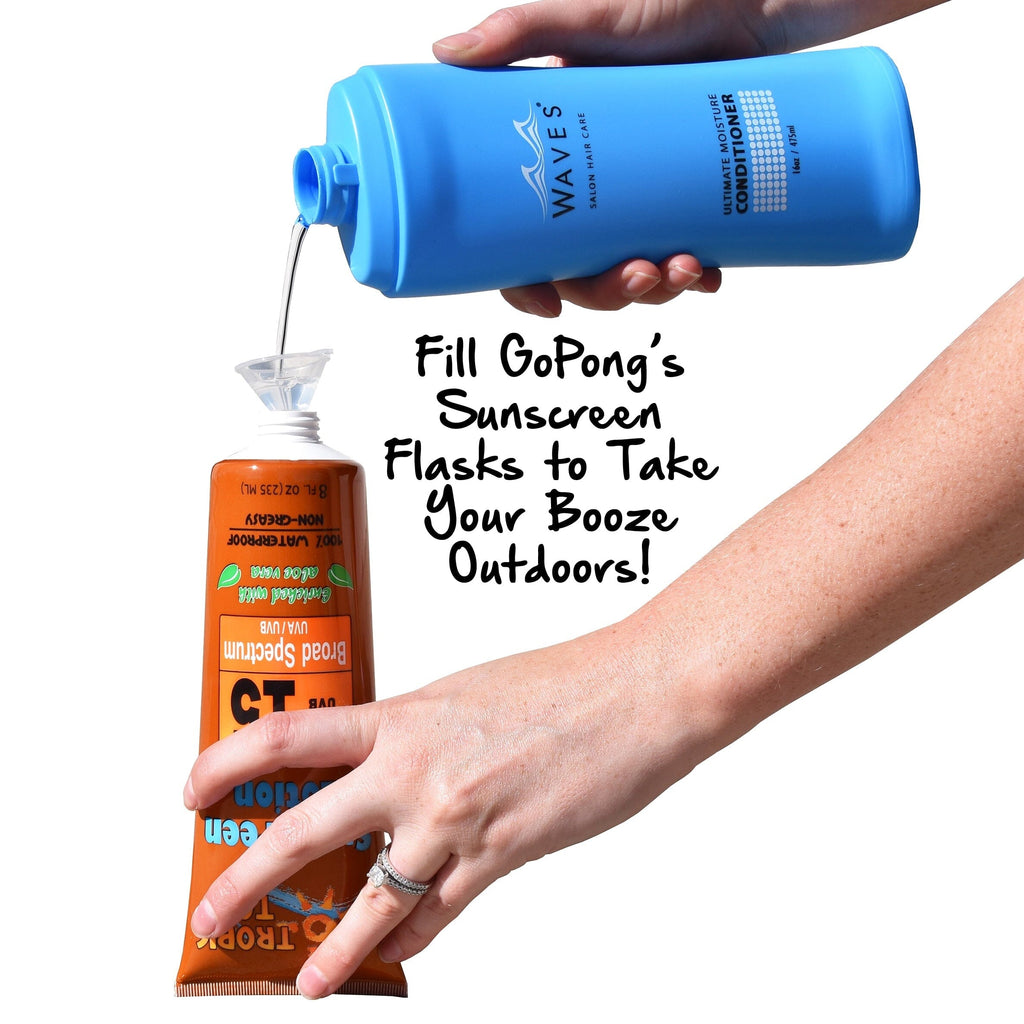 GoPong 16oz Shampoo & Conditioner Stealth Flasks Sneak Flask GoPong 
