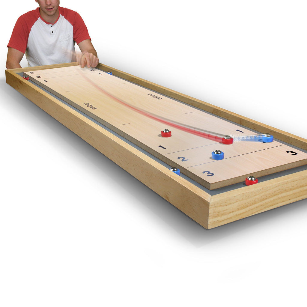 GoSports Shuffleboard and Curling 2 in 1 Board Game Shuffle Board playgosports.com 