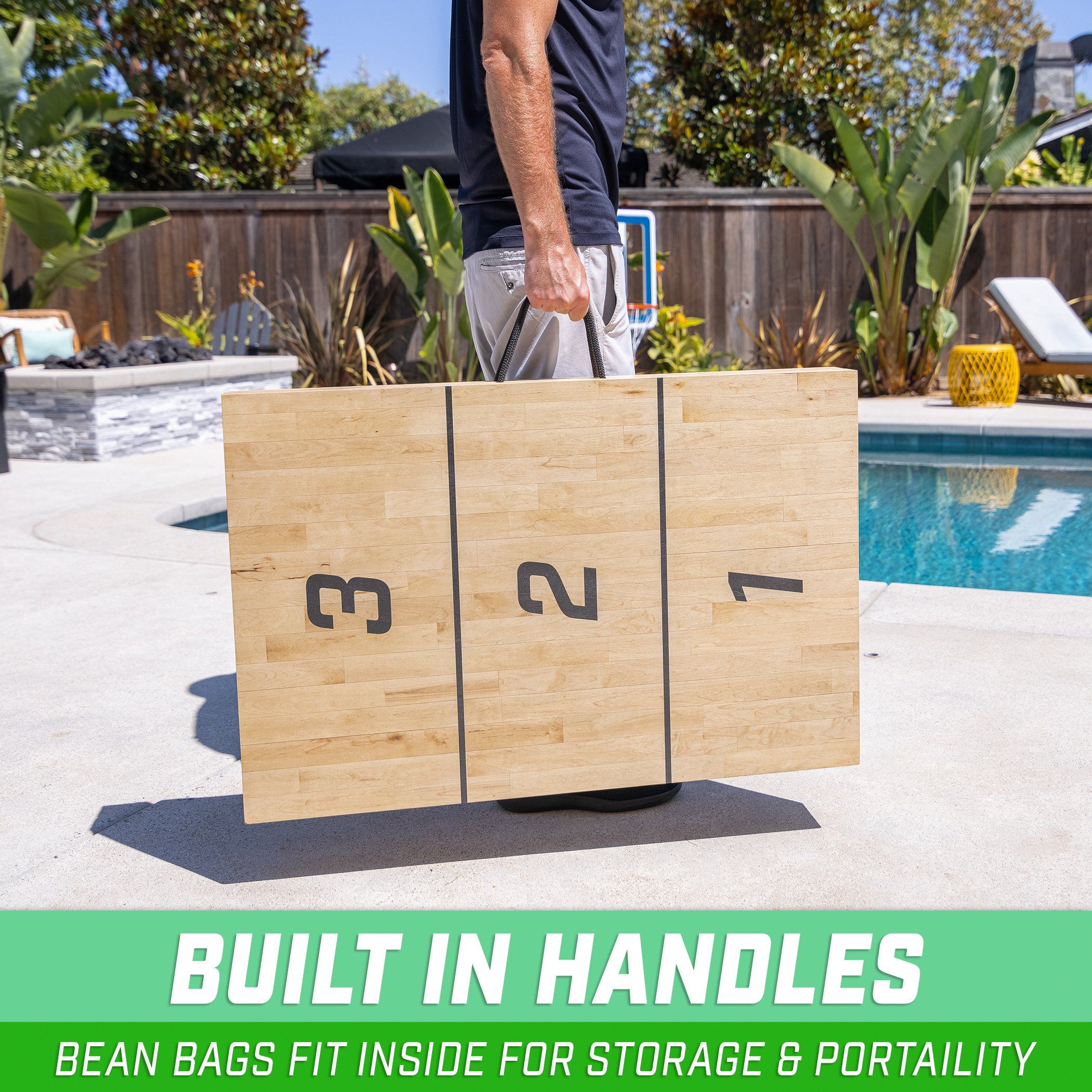 a man is putting a box with a knife