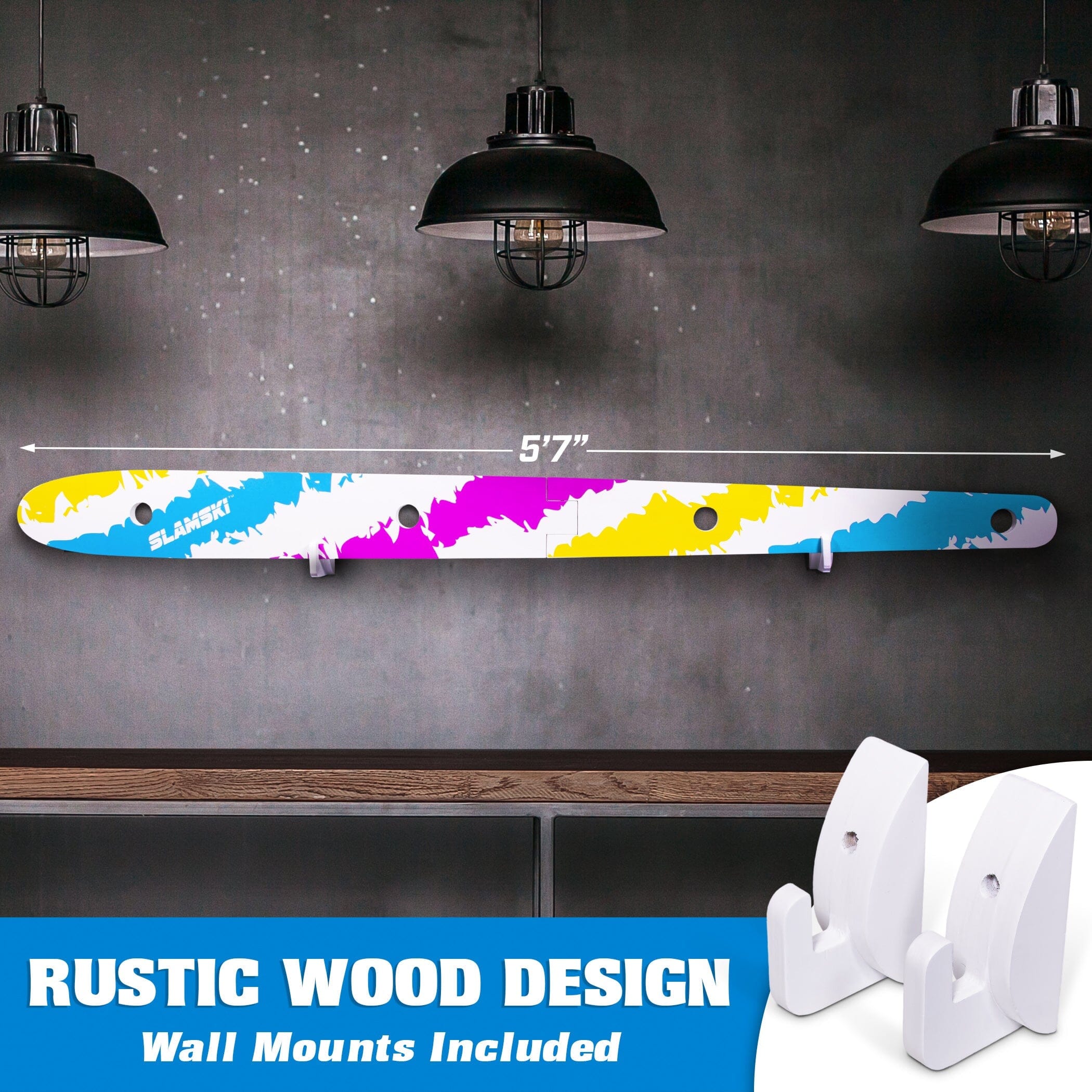 a skateboard with a colorful design on it