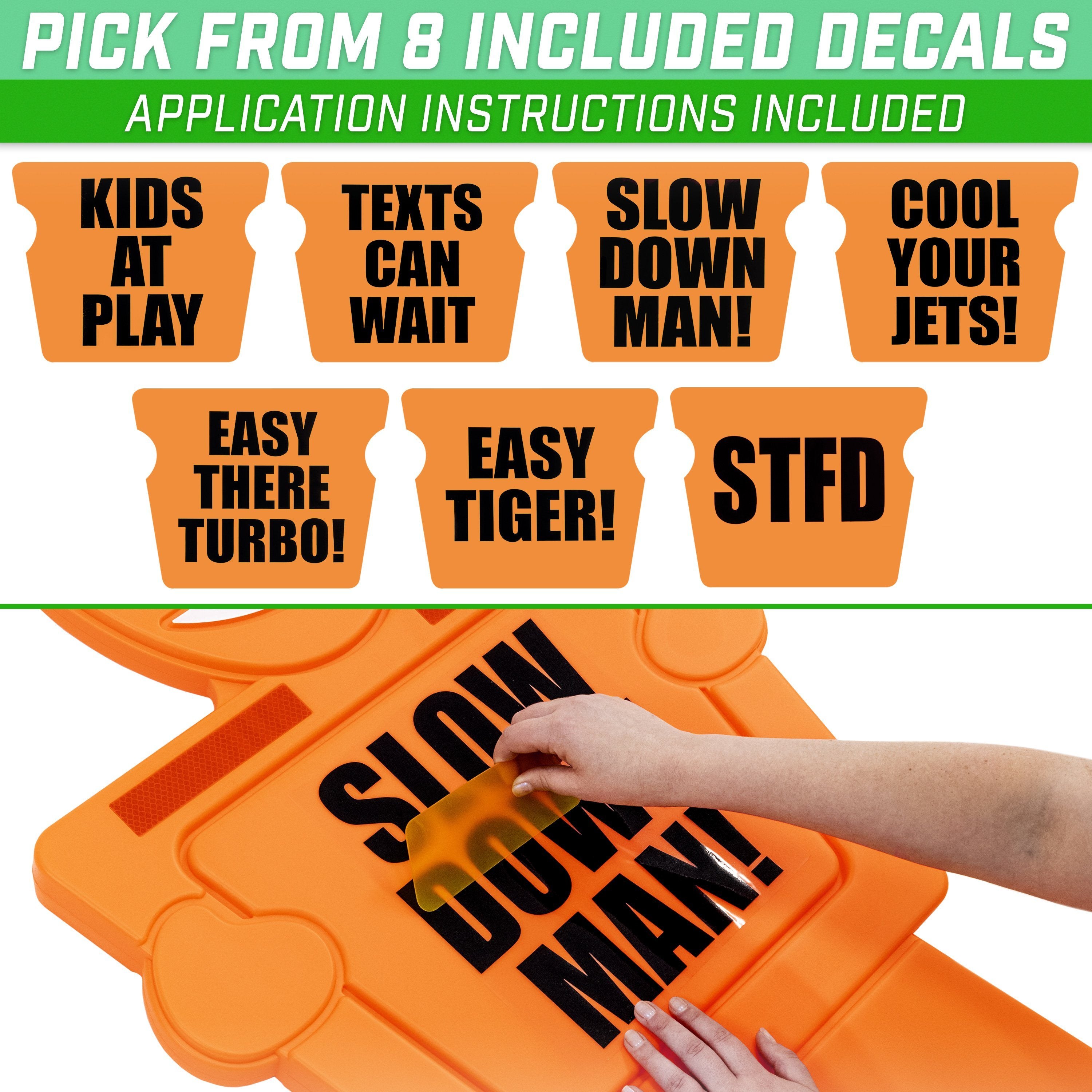 a person is putting a piece of orange plastic