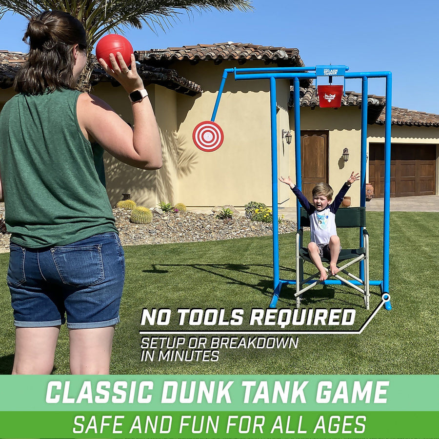 GoSports Splash Tower Dunk Tank Game – PlayGoSports.com