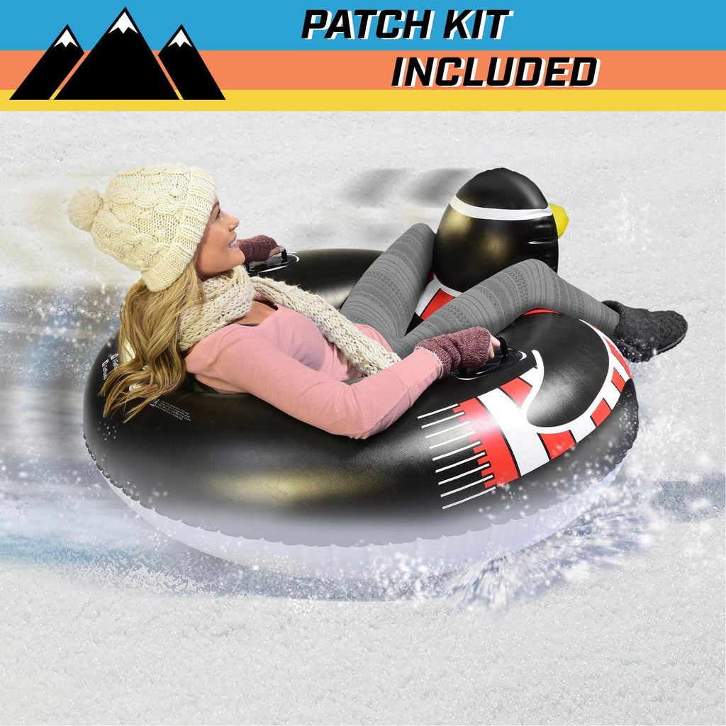 GoFloats Winter Snow Tube - Party Penguin - The Ultimate Sled & Toboggan Snow Tube playgosports.com 