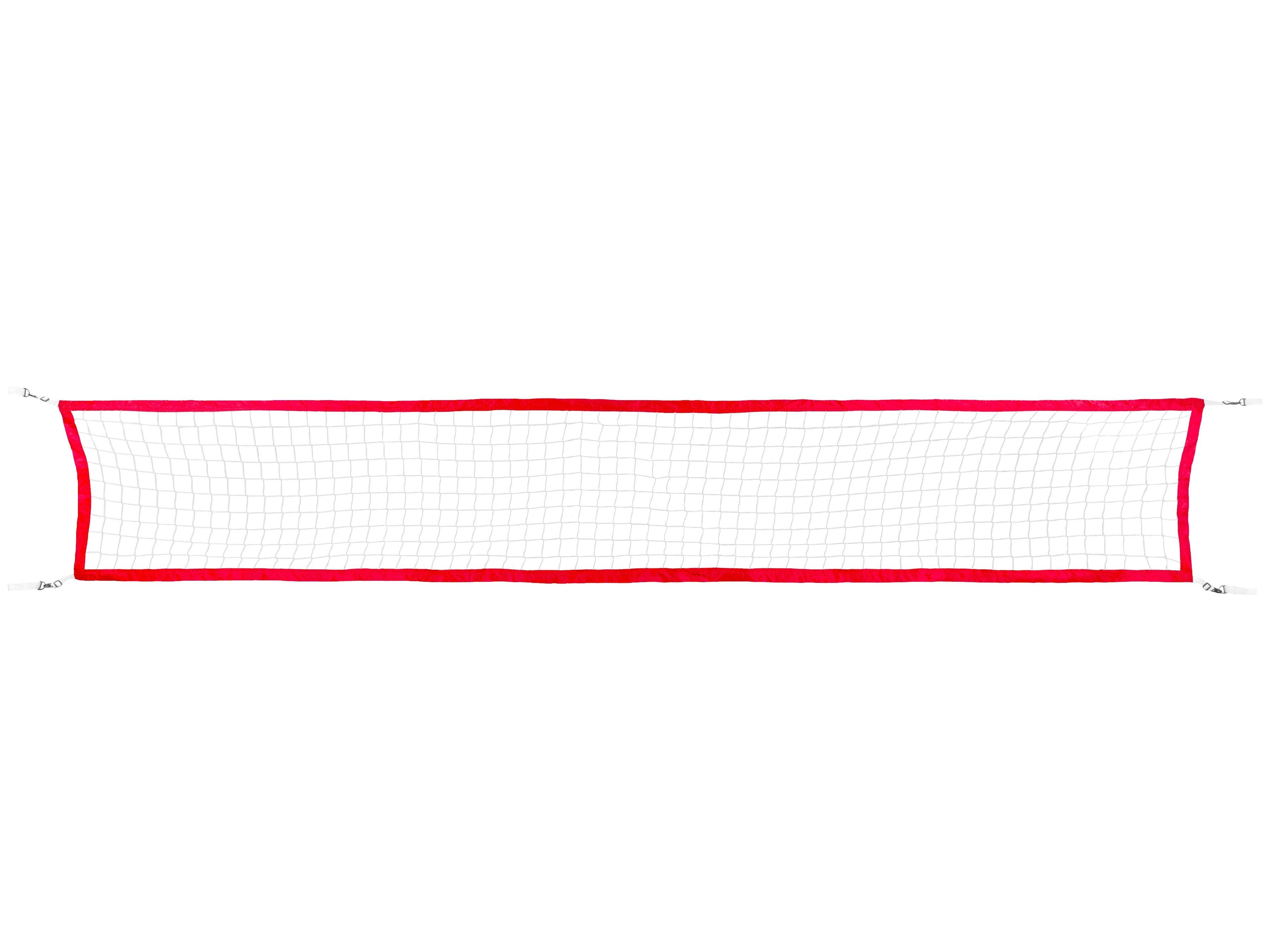 a volleyball net with a red line