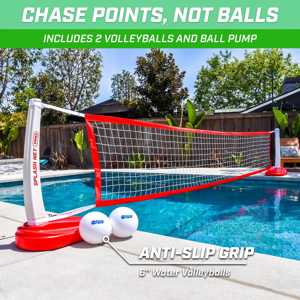 GoSports Splash Net PRO Pool Volleyball Net | Includes 2 Water Volleyballs and Pump Volleyball playgosports.com 