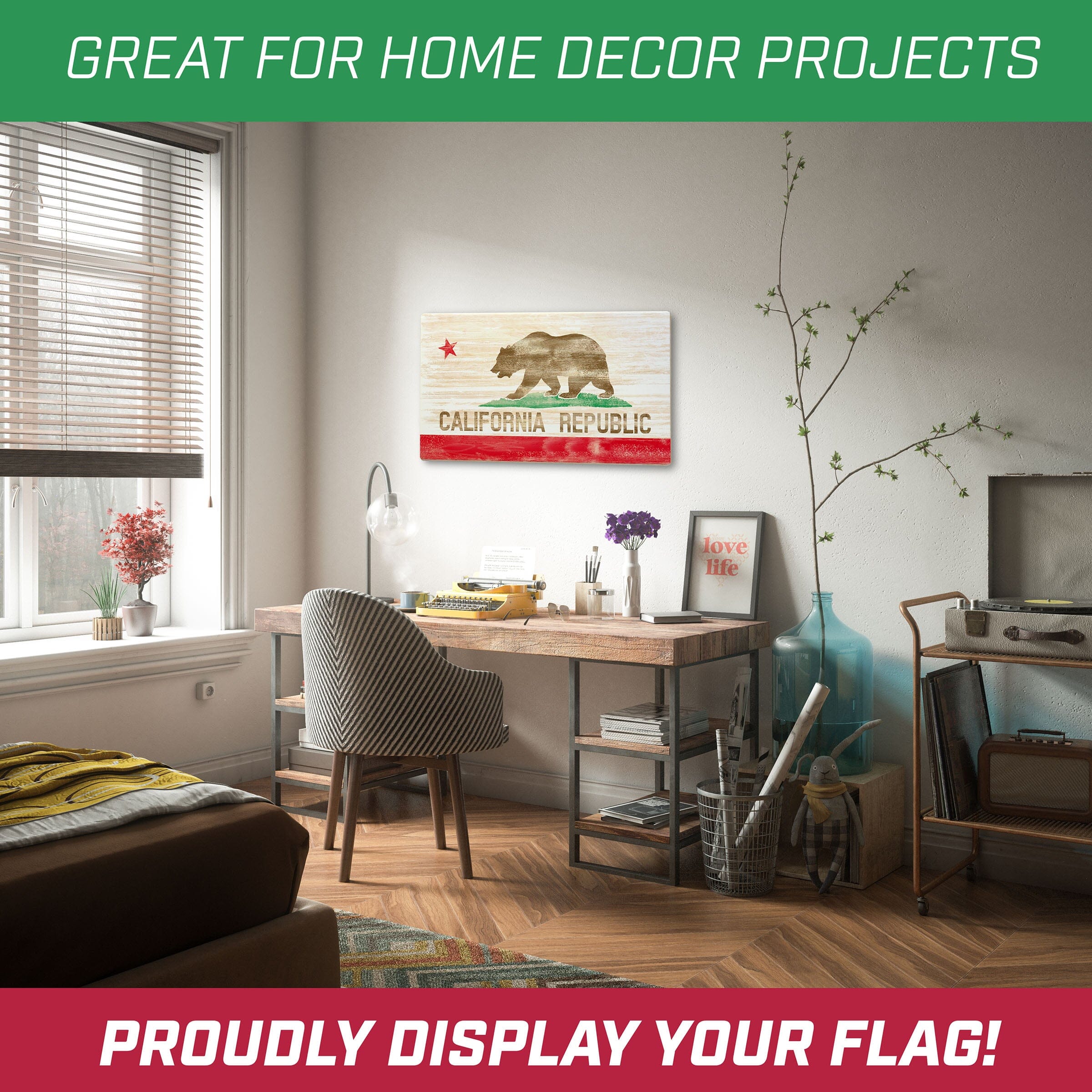 a living room with a couch, a table and a television