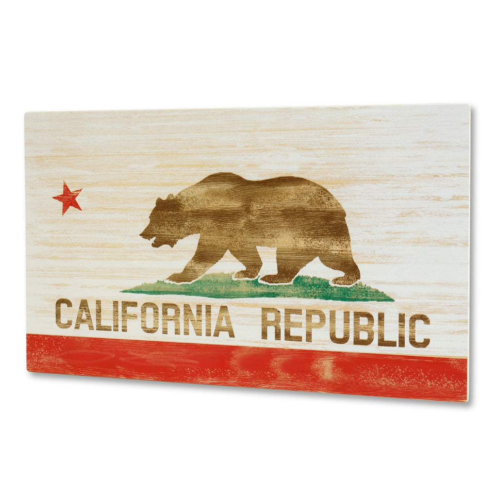 GoSports REAL GRAIN XL Wooden Wall Art - Wooden California Flag PlayGoSports.com 