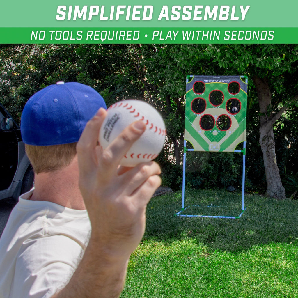 GoSports Pro Pitch Challenge Baseball Toss Game Set | Includes Target, 4 Baseballs, Scoreboard and Case Baseball playgosports.com 