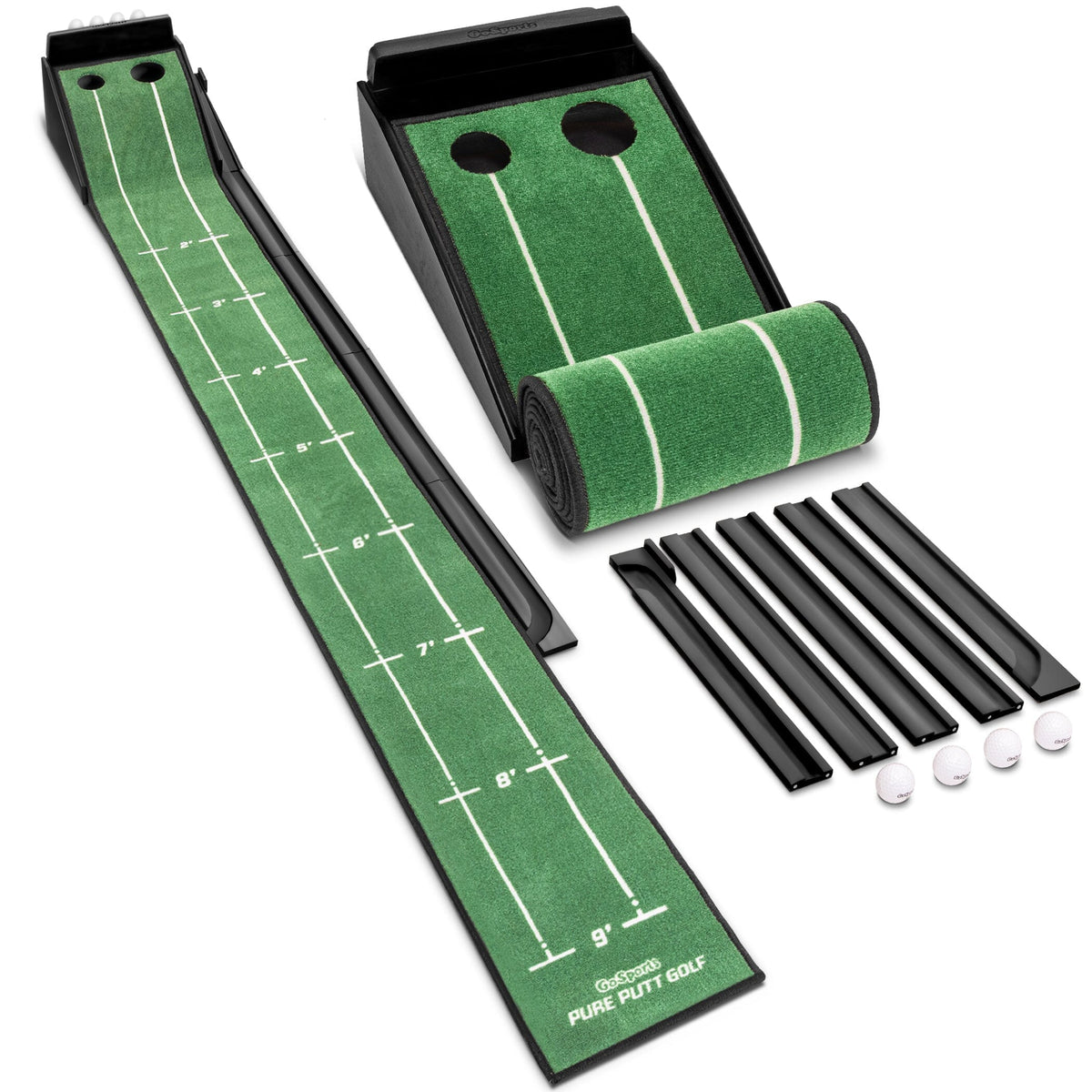 GoSports Pure Putt Golf 9 ft Putting Green Ramp - Black – PlayGoSports.com
